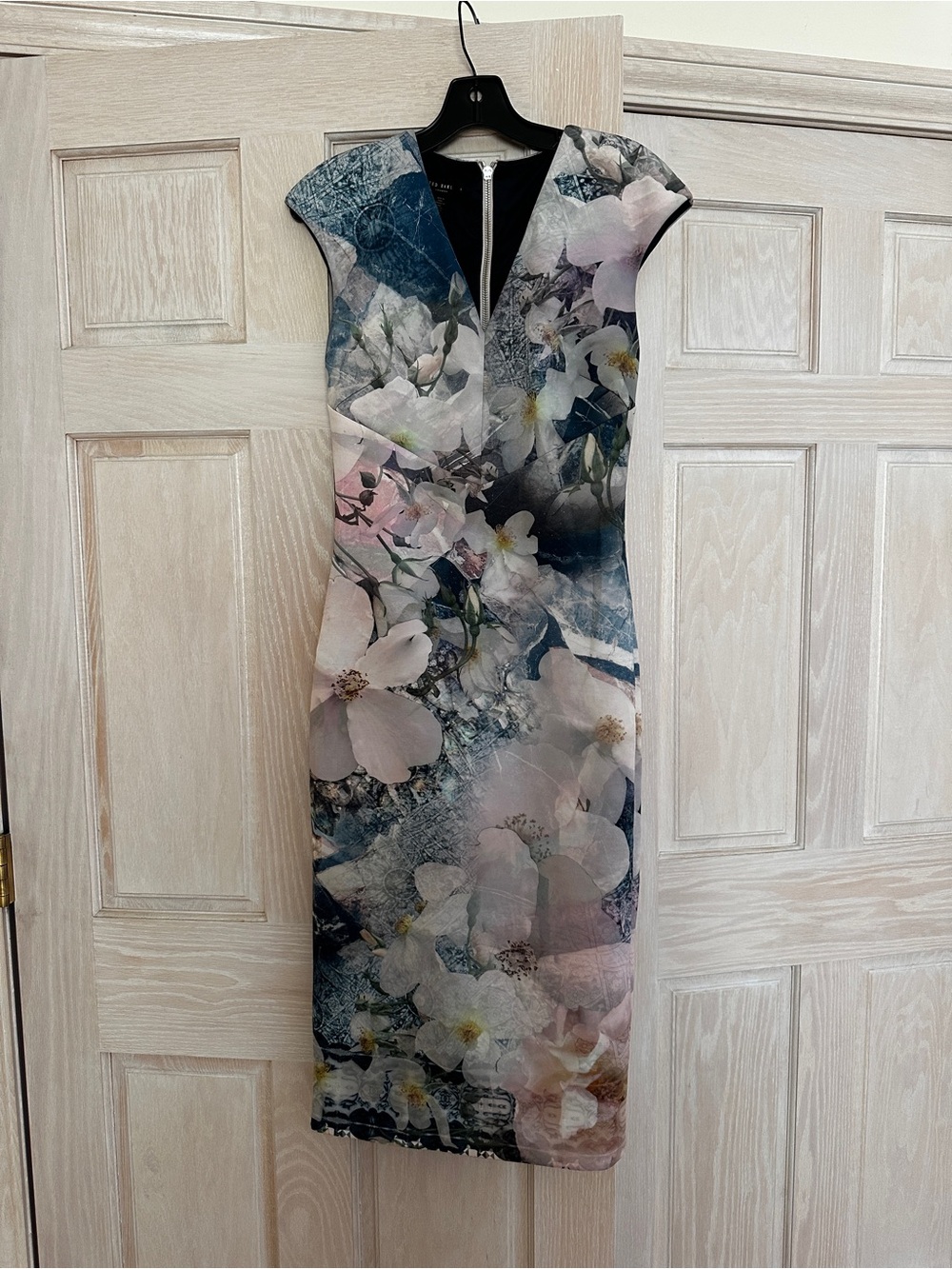 Ted Baker Floral Sheath Midi Dress